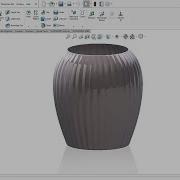 SolidWorks Surface Modeling Modern Flower Pot