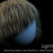 LightWave 3D Deforming Object Hair FiberFX Scene Rendered