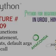 Python For Beginner In Urdu Hindi Lecture 09 Python Functions Arguments Default Arguments