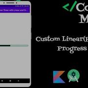 How To Implement Custom Linear Horizontal Progress Bar In Android Studio Kotlin