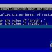 QBASIC Program To Calculate The Perimeter Of Rectangle Qbasic Programming Learning Series