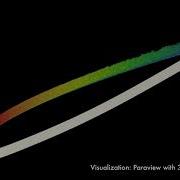 First Wall Resolved Large Eddy Simulation At Realistic Flight Reynolds Number Re C 1 0 X 10 7