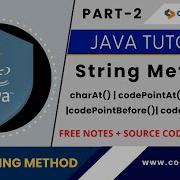 String Methods In Java CharAt CodePointAt CodePointBefore CodePointCount Learn Java