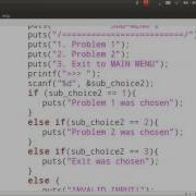 C Basics Menu Part 4