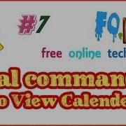 Cal Command View Calendar Of Any Year FOTV