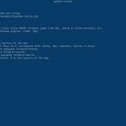 Python Curses Quick Demo