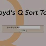 Lloyd S Q Sort Tool How To Use For Research