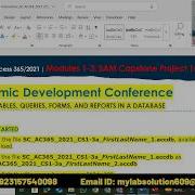 Shelly Cashman Access Modules 1 3 SAM Capstone Project 1a Economic Development Conference