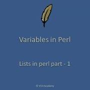 Perl Lec3 списки в Perl Часть 1