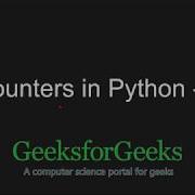 Python Programming Tutorial Counters In Python Part 2 GeeksforGeeks