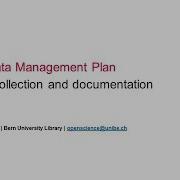 SNSF Data Management Plan Data Collection And Documentation