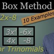 Box Method Of Factoring Trinomials 10 Examples