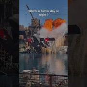 IS THIS STUNT SHOW EXPLOSION BETTER DURING THE DAY OR NIGHT Universalstudioshollywood Shortsfeed