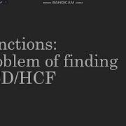 Logic Of GCD Of Two Numbers Using Function Part 1