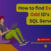 How To Find Odd And Even Records In Sql Server How Do You Find Odd And Even Numbers In SQL Query