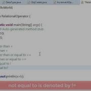 16 Relational Operator In Java