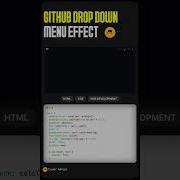 CSS Github Drop Down Menu Effect Shots Shortvideo Html Css