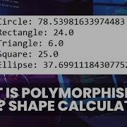 What Is Polymorphism In Java Compile Time Polymorphism Runtime Polymorphism Shape Area Calculator