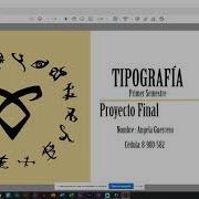 Tipografía Proyecto Final