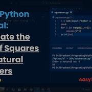 Calculate The Sum Of Squares Of Natural Numbers In Python