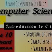 Class 10 Computer Chapter 1 Structure Of C Program Character Set Variables UP Board 2025 26