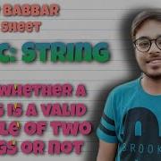 Check Whether A String Is A Valid Shuffle Of Two Strings Or Not Love Babbar DSA Sheet Amazon