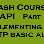 Crash Course API Part 7 Implementing HTTP Basic Auth Yusy4code