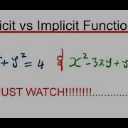 Explicit Vs Implicit Functions