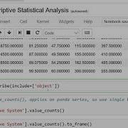 Python Descriptive Statistical Analysis English