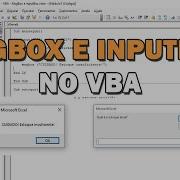 MsgBox E InputBox No VBA Para INTERAGIR Com O USUÁRIO