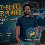 Automatically Blur Number Plates Using AI YOLOv8 EasyOCR Streamlit OpenCV Project