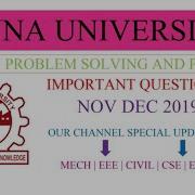 GE8151 ANNA UNIVERSITY IMPORTANT QUESTIONS 2019