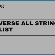 Reverse All String In List Using Python