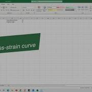 How To Plot A Stress Vs Strain Curve In Excel