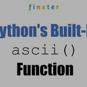 Python Ascii A Little Known Built In Helper Function