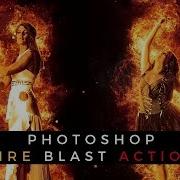 Урок Photoshop Действие Огненный взрыв