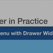 Flutter In Practice E14 Side Menu With Drawer Widget