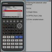 Fx CG50 Построение графика функции абсолютного значения