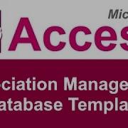 Microsoft Access Association Management Database Template