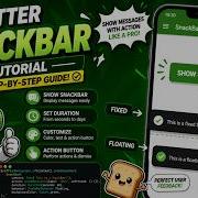 FLUTTER ANDROID SNACK BAR BEHAVIOR FIXED FLOATING ACTION BUTTON DURATION TUTORIAL