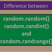 17 Difference Between Random Randint And Randrange