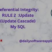 Referential Integrity RULE 2 Update Update Cascade