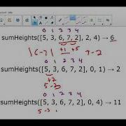 Solution To SumHeights Coding Bat Problem