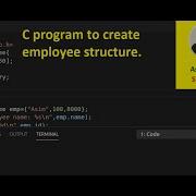 C Program To Create Employee Structure