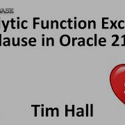Analytic Function Exclude Clause In Oracle Database 21c