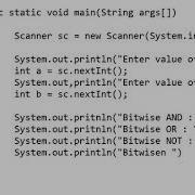 2020 In JAVA Operators Bitwise Operators