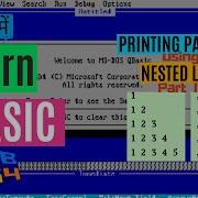 Printing Patterns Using Nested For Loop In QBASIC Part 1 Hindi