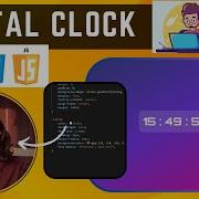 Digital Clock Using HTML CSS JavaScript Mini Project For Beginners 2024