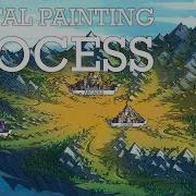 Floating Region Map Digital Painting