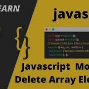 Javascript Modify Delete Array Elements Tutorial